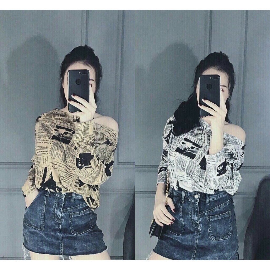 Áo thun in hình báo chữ nhỏ TTS0089