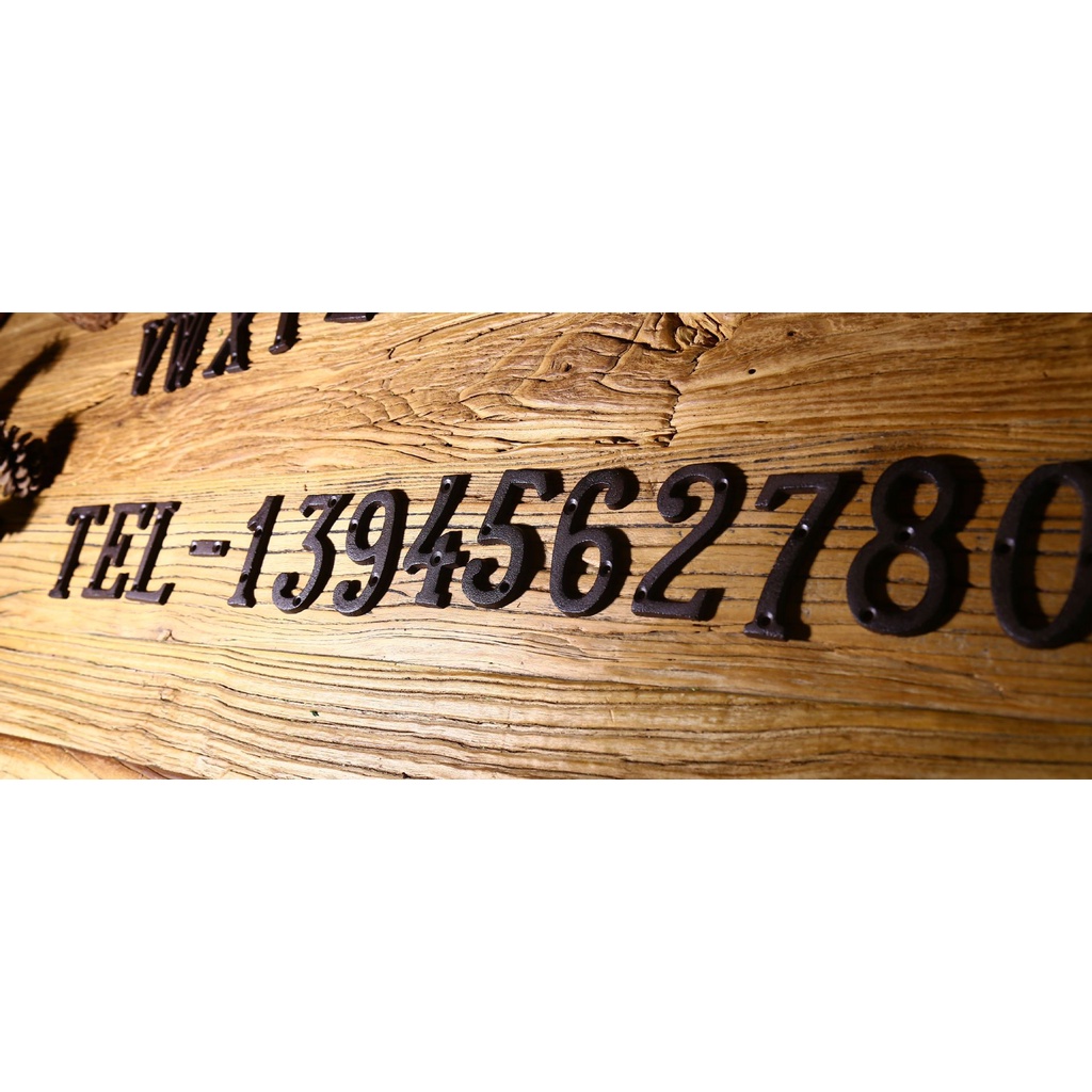 Phụ Kiện Trang Trí Nhà Cửa Bằng Sắt Hình Chữ Và Số Phong Cách Nghệ Thuật Độc Đáo