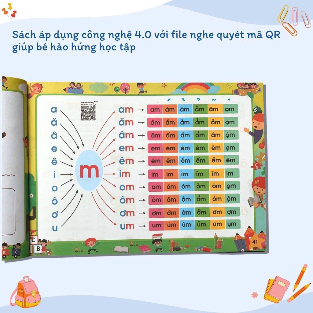 Đồ chơi Thẻ và Vở học tiếng Việt cho bé
