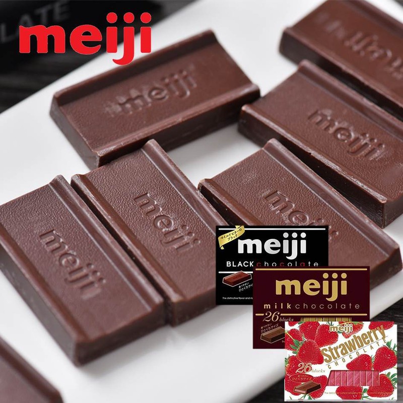 Kẹo Socola Tươi Sữa, đen Meiji Milk Chocolate Nhật Bản hộp 41g/42g/50g/120g