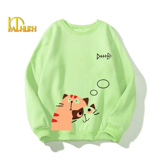 ÁO SWEATER IN MÈO DỄ THUƠNG