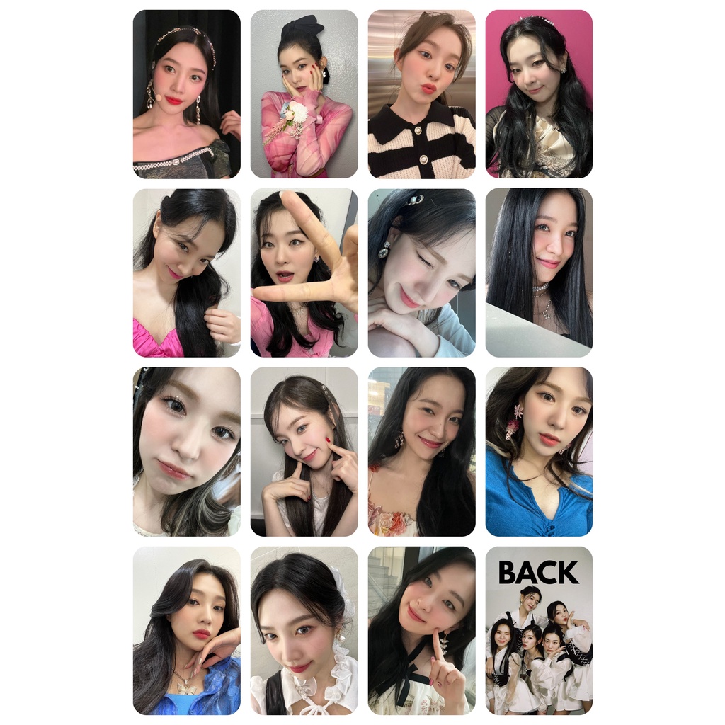 Set 20 card giấy bo góc in 2 mặt ảnh nhóm Red Velvet - Feel My Rhythm selfie