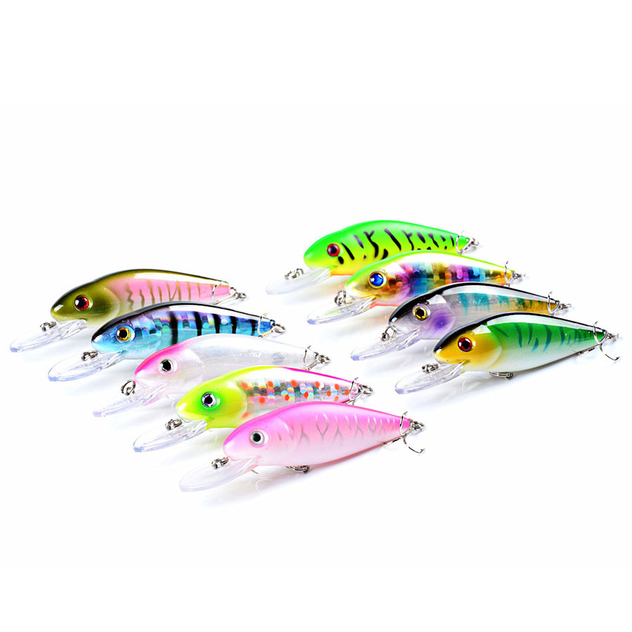 1pcs Jerkbait Minnow Crankbait Tackle Fishing Lure Hard Bait Artificial Pesca Hooks Bass Swimbait Wobbler For Pike Trolling Lures Sea 11.5G 10.1CM