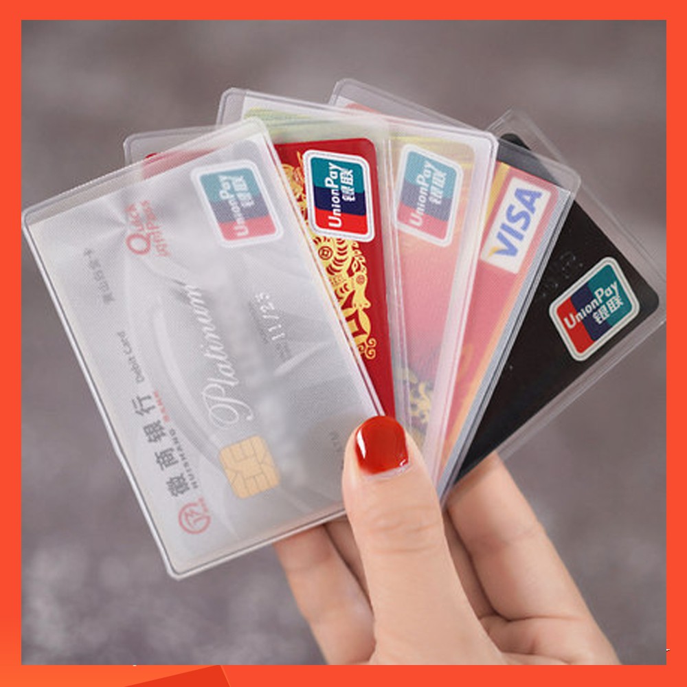 Combo 10 Túi bọc thẻ căn cước, bằng lái xe, thẻ ATM,... trong suốt chống trầy xước, bụi bẩn, ẩm mốc - túi bọc chứng minh