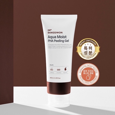 Gel rửa mặt tẩy da chết Dr.BanggiWon Aqua Moist PHA Peeling Gel 200ml
