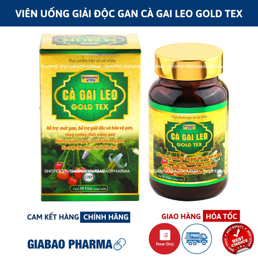 Viên uống giải độc gan Cà Gai Leo làm mát gan, bảo vệ gan,hỗ trợ hạ men gan