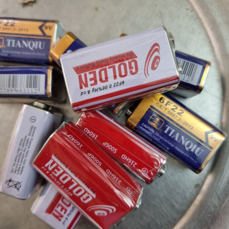 Pin 9v TIANQIU , Lifeng .GOLDEN pin 9v