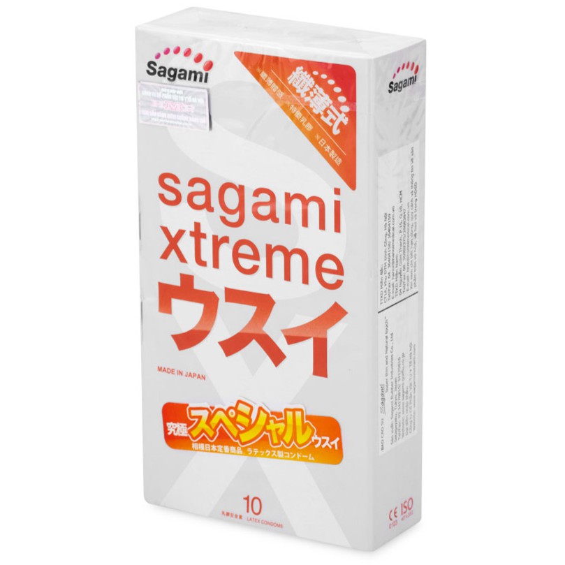 BAO CAO SU SAGAMI XTREME SUPER THIN NHẬT BẢN siêu mỏng (hộp 10 cái)