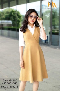 Đầm xoè ghi lê