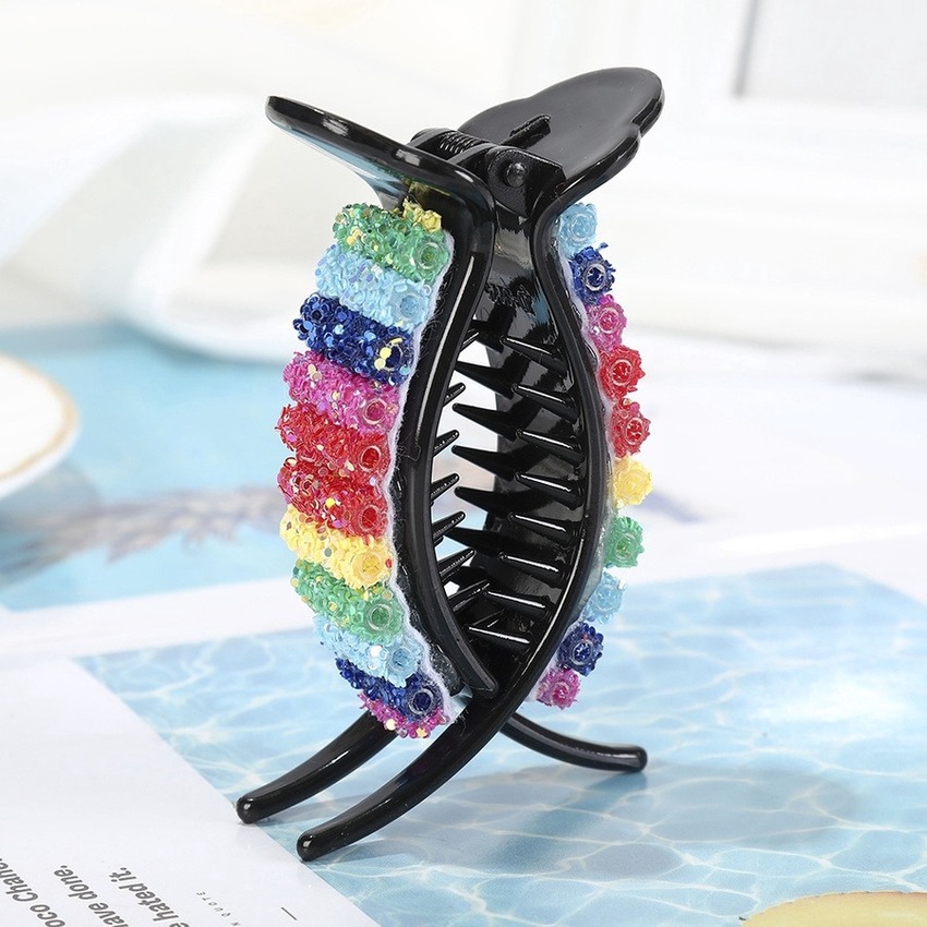 Kẹp tóc HAIMEIKANG thời trang màu cầu vồng đáng yêu kiểu Hàn dễ phối đồ cho nữ