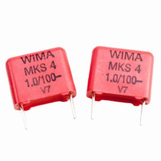 Set 2 Tụ Điện Âm Thanh WIMA MKS4 1uF 105 100V Chuyên Dụng