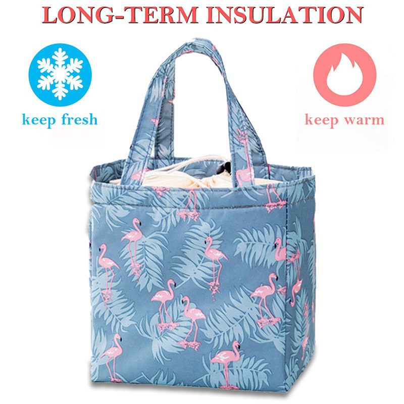 WALFOS Super Nice Convenient For The Picnic Heat Holding Canvas Lunch Bag