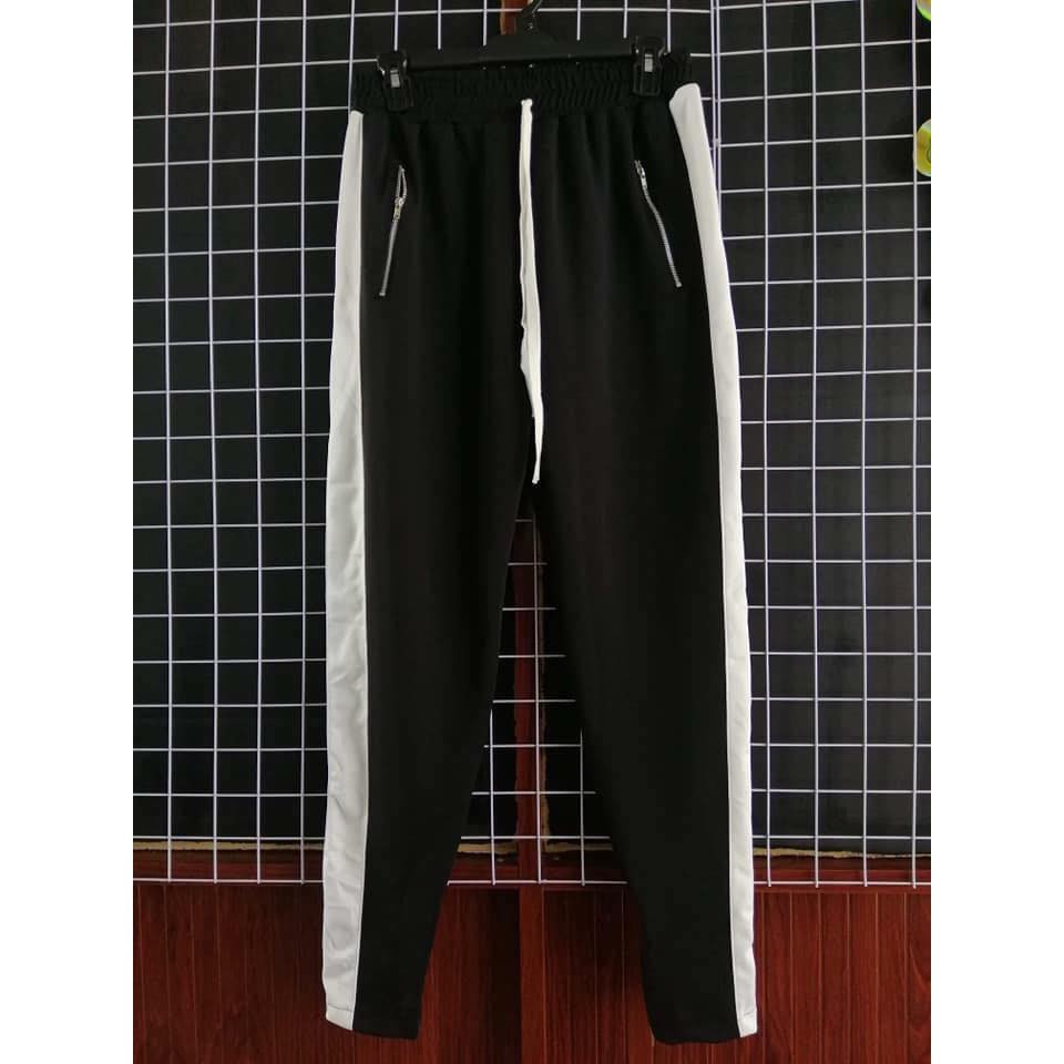 Quần track pants zipper 2 line cực chất ་
