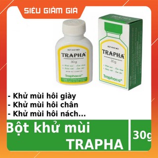 Trapha - Giúp khử mùi, làm thơm, ngăn ngừa các tác nhân gây mùi hôi nách, hôi chân, giảm tiết mồ hôi ở chân và nách