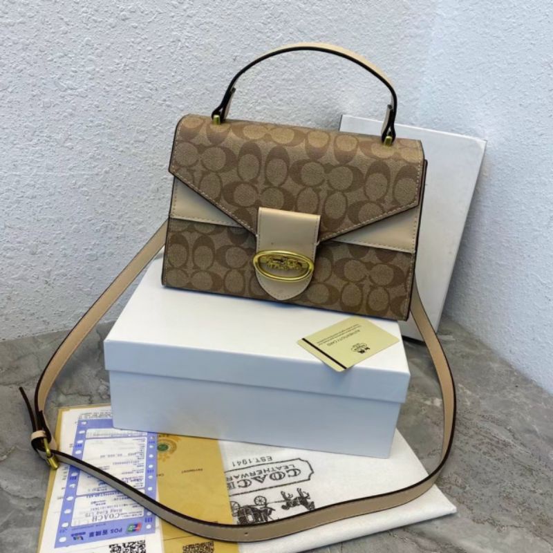 TÚI C.O.A.C.H VUÔNG XUẤT XỊN SIZE 24CM