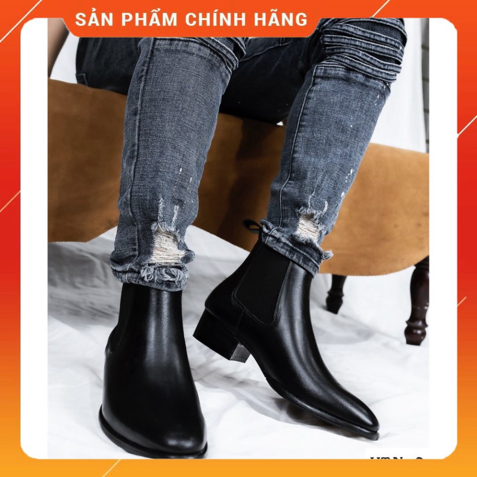 Giày CHELSEA BOOTS ❤️ HT.NEO ❤️ Hàng cao cấp da bò thật 100% hot trend 2021 da mềm lót êm đi cực thoải mái chân(dn25-de)