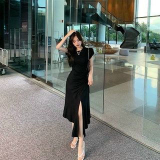 ĐẦM MIDI THUN XẺ ĐÙI (KÈM VIDEO HÌNH THẬT)