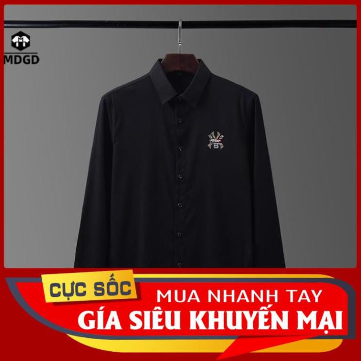 SIÊU RẺ RẺ MẠT áo sơmi tay dài thêu đính đá hạt logo NY nam quảng châu