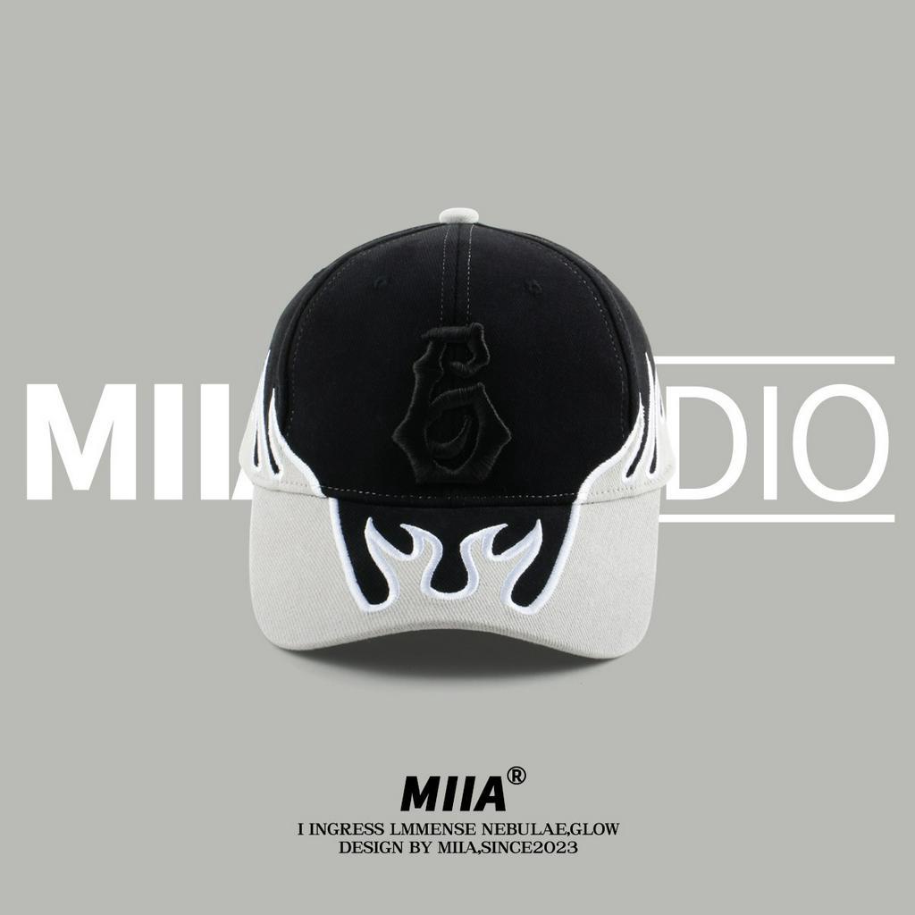 Mũ Lưỡi Trai Cứng Thêu Chữ Số 6 Phong Cách Hip Hop Đường Phố Cá Tính Cho Nữ