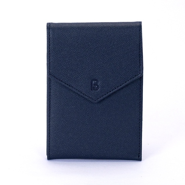 Ví nam Blanda thiết kế dập nổi logo chữ B sang trọng chất liệu da bò Saffiano cao cấp 8VNBG03