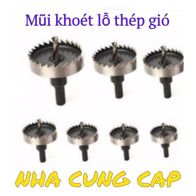 MŨI KHOÉT GỖ THÉP GIÓ TỪ 20mm ĐẾN 60mm