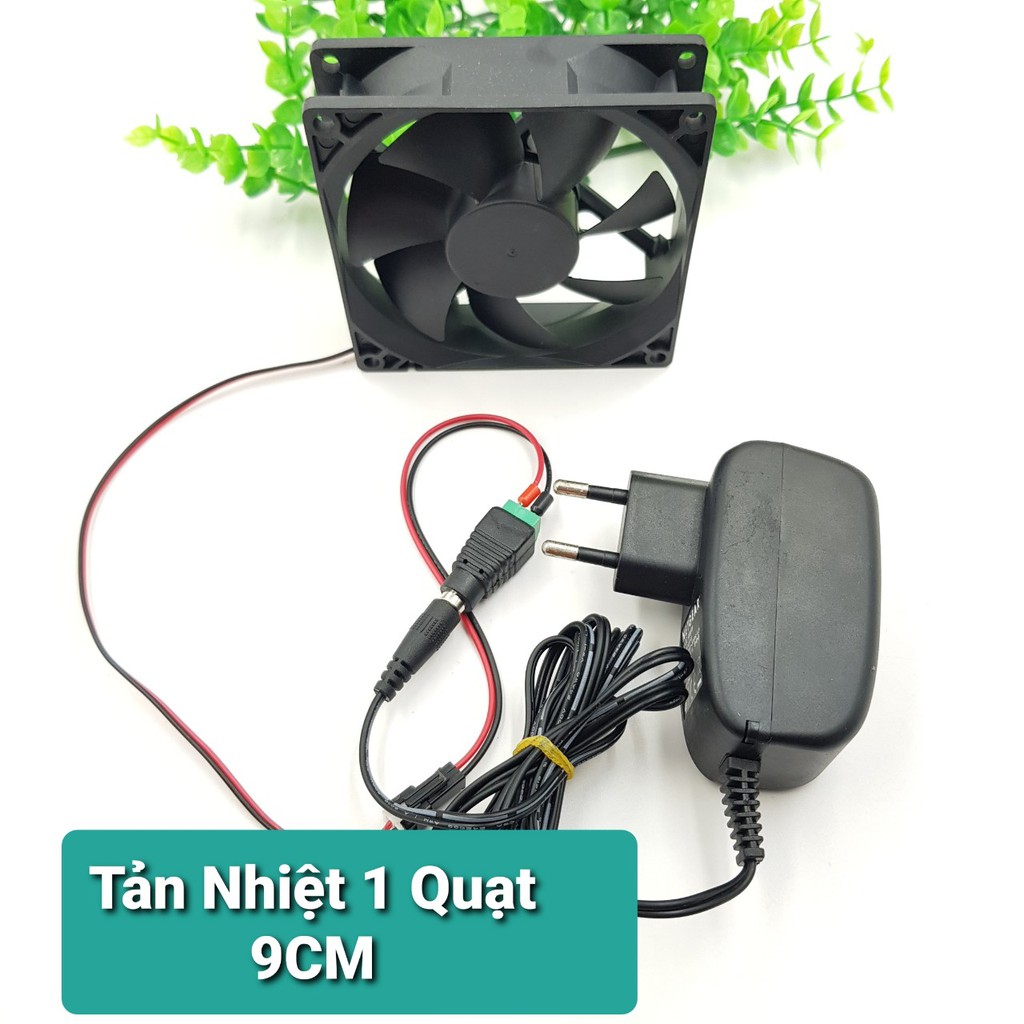 Bộ Quạt Tản Nhiệt 12V 9CM 2800-3000RPM❤️Bộ Tản Nhiệt Máy Tính Wifi Thủy Sinh❤️Quạt Hút Mùi Tiện Dụng