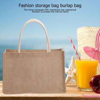 Túi tote bs vải bố có tay cầm dùng đi mua sắm bãi biển