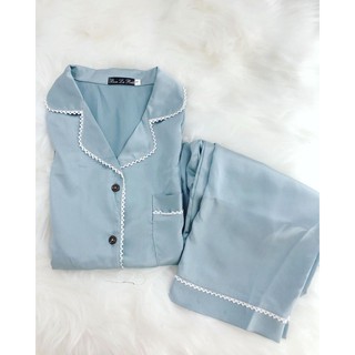 [HÀNG CAO CẤP 1 ĐỔI 1] - Set Pijama Lụa gấm cộc  Cao Cấp - Mã L206