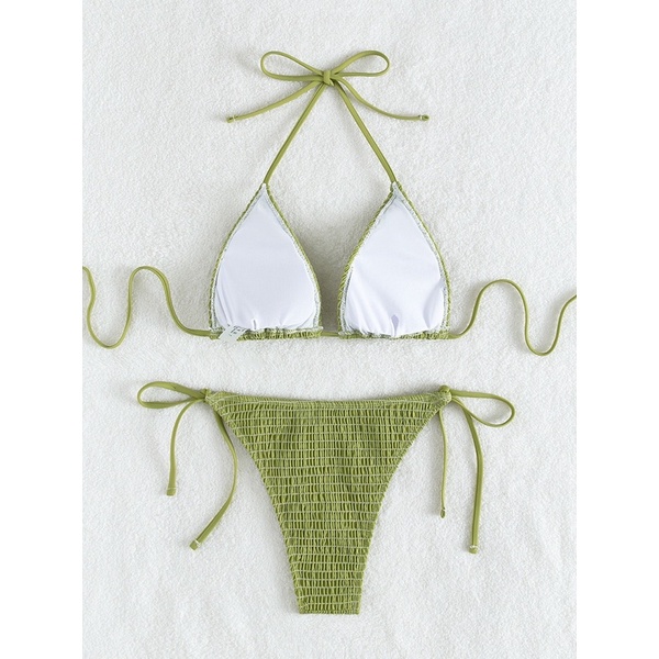 Bikini set tam giác basic chất thun gân 2M0094