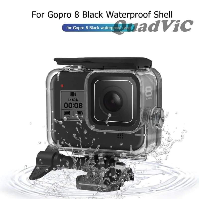 Case vỏ chống nước 60M gopro hero 8 black 2019 camera thể thao phụ kiện N199 | BigBuy360 - bigbuy360.vn