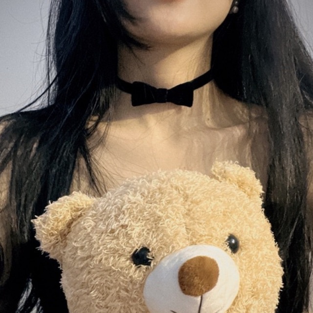 Choker nơ xinh - Vòng cổ nơ dễ thương - Khăn turban