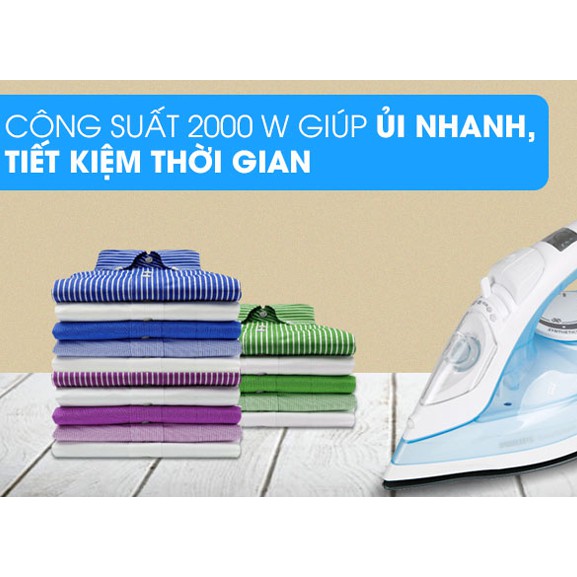 [FREESHIP] Bàn Ủi Hơi Nước Philips GC1740 2000W hàng cao cấp chính hãng