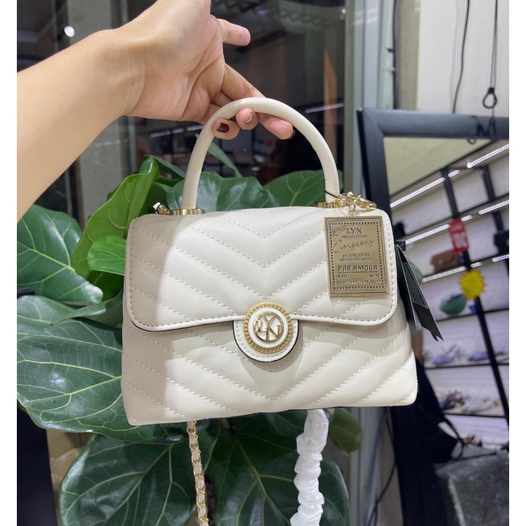 Túi Isabel bag quai cầm kèm dây đeo chéo sz20cm