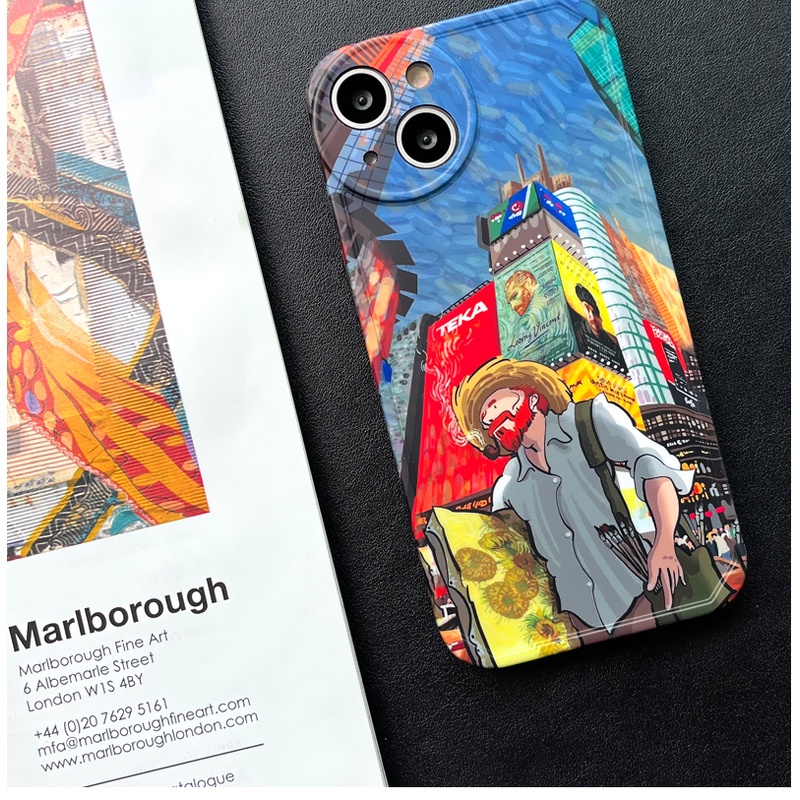 Ốp Điện Thoại Mềm In Hình Tranh Sơn Dầu Van Gogh Cho iPhone 13 / 12 Pro MAX / 12 Pro / 13 Pro / X / XS / XR / XS MAX / 11 / 11 Pro MAX