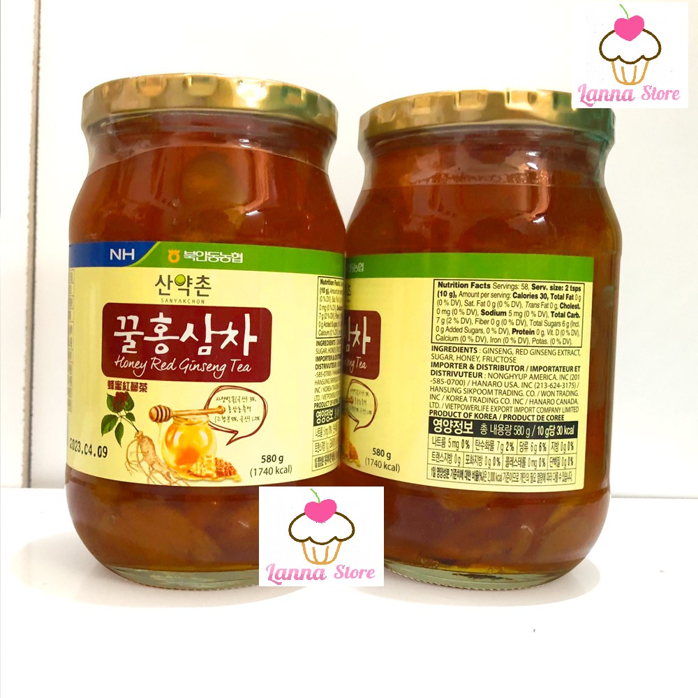 [QUÀ TẾT] Mật ong sâm Sanyakchon 580g - Hàn Quốc.