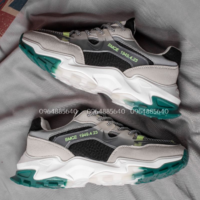 🔥 Siêu sốc 3 ngày vàng 🎁 Nhập mã freeship_Giày Sneaker Youthful Vigor da lộn phản quang đế kép siêu bền phong cách cá tí