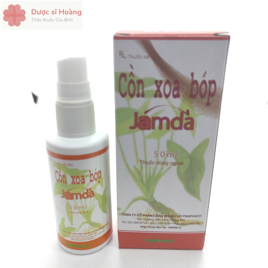 Cồn Xoa Bóp Jamda - Traphaco 50ml