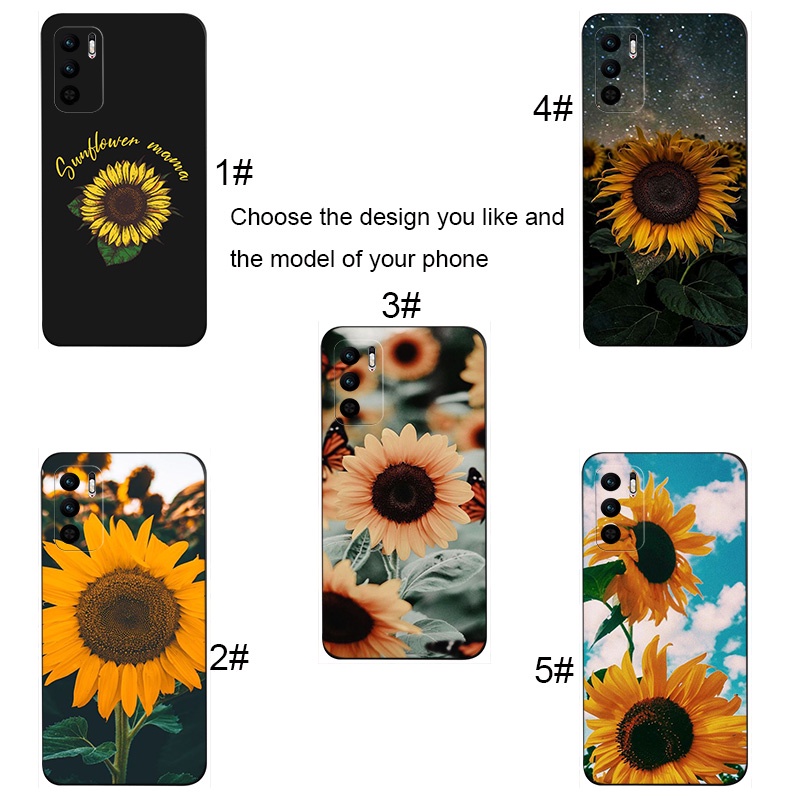 Ốp Điện Thoại Mềm Hình Hoa Hướng Dương Vàng Cho Samsung Galaxy A11 A12 A22 A32 M21 M30s J4 Core A82 A9 JE18 Mới