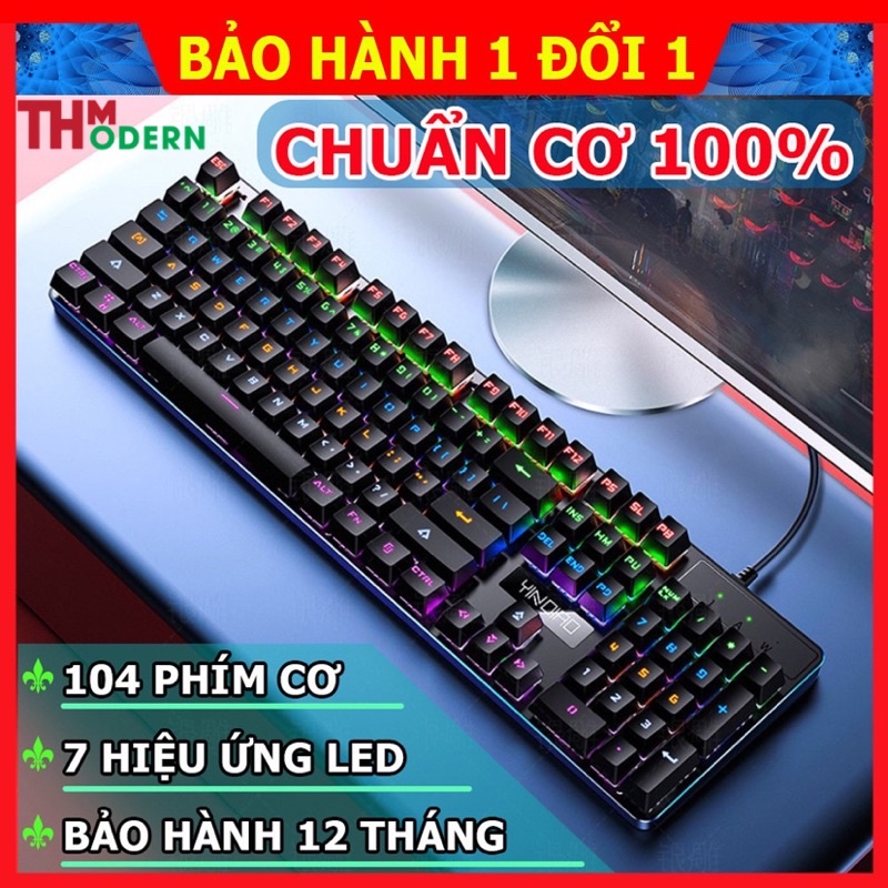 [Mã 253ELSALE hoàn 7% đơn 300K] Bàn phím cơ yinoiao ZK3 Blue SWitch thế hệ cơ mới 2020 led RGB đổi mầu