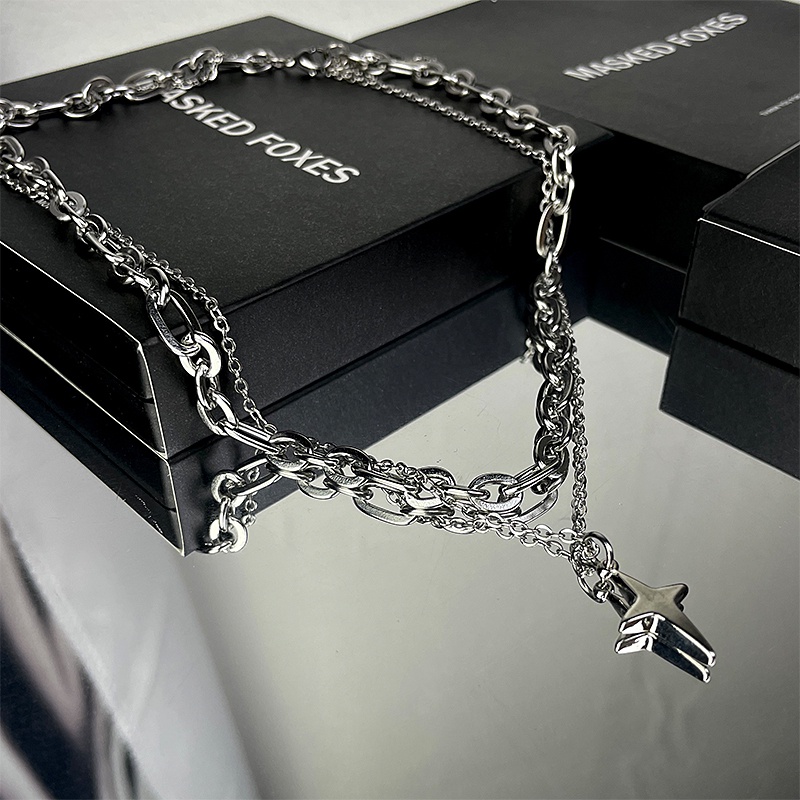 Vòng cổ Nhiều Lớp Mặt Thánh Giá Thời Trang Cao Cấp Dành Cho Nam Nữ