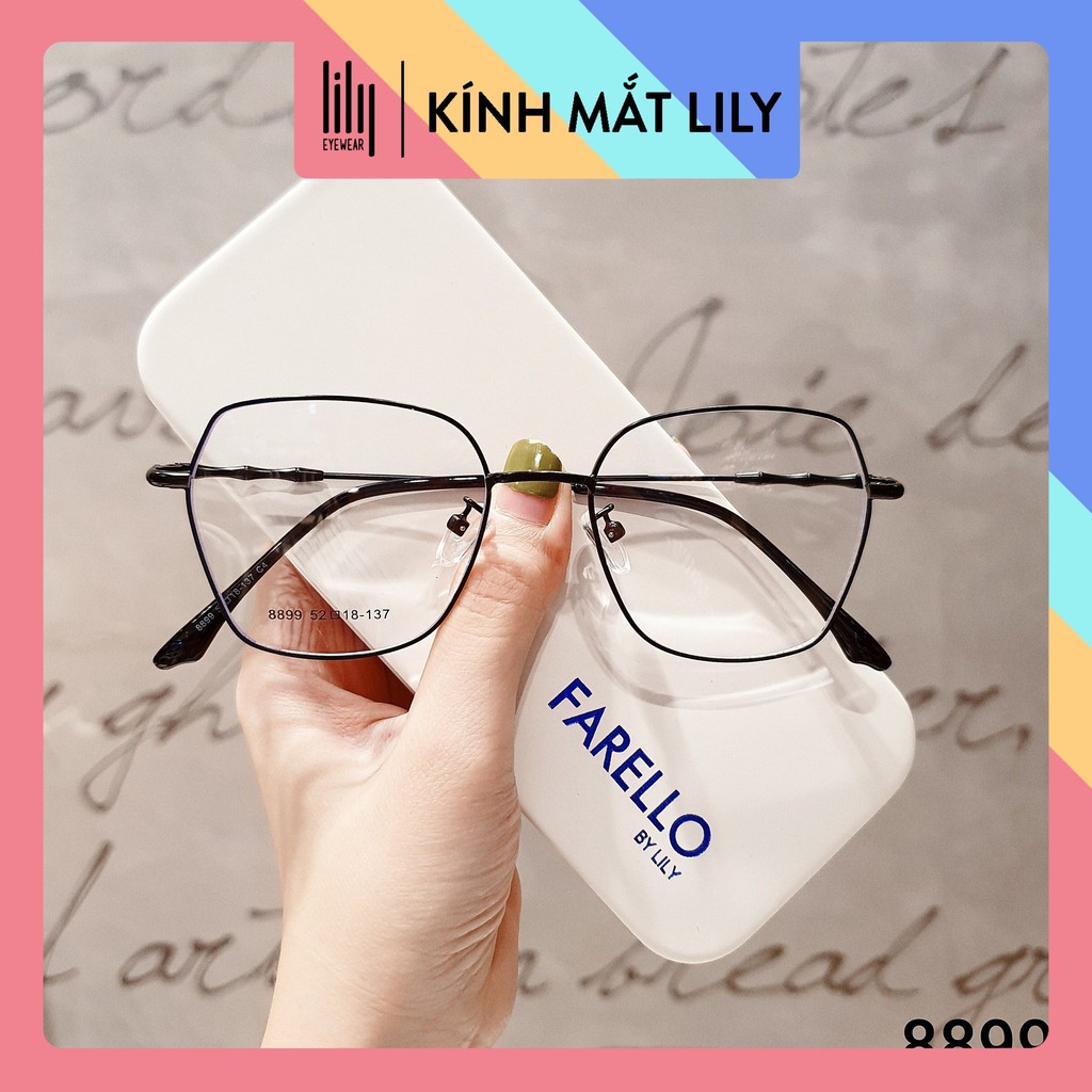 [Mã SKAMCLU7 giảm 10% cho đơn từ 0Đ] Gọng Kính Cận Kim Loại Hàn 8899 - Gọng Kính Mắt Lily