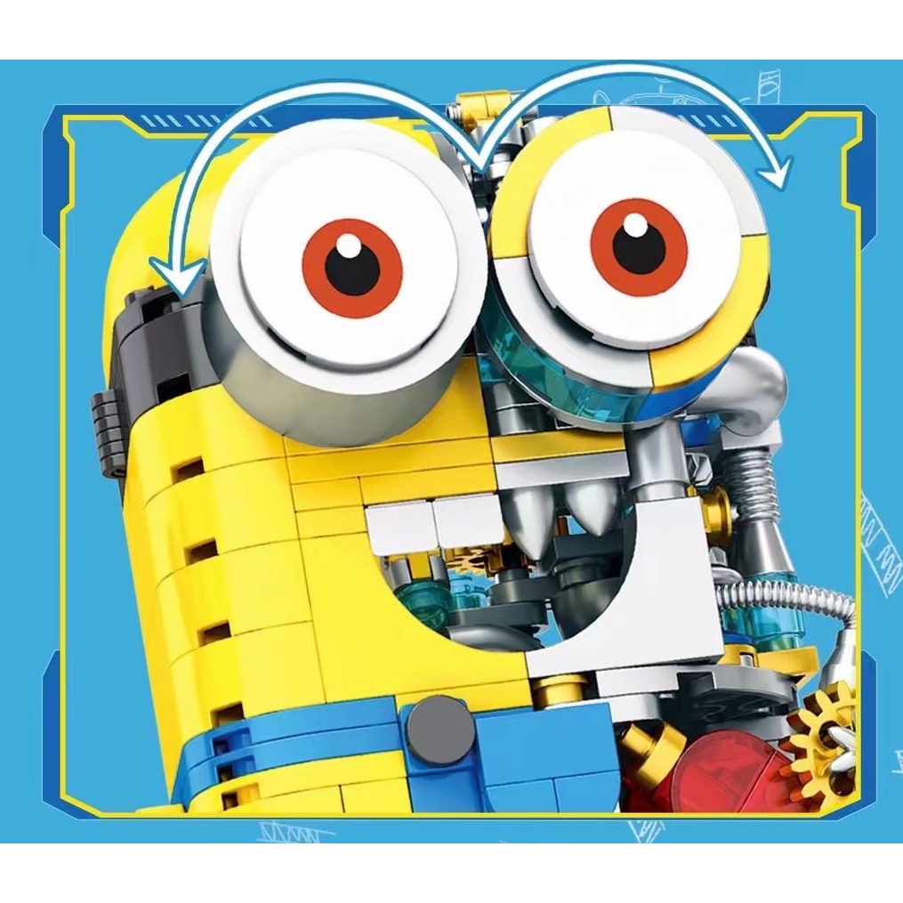 BỘ ĐỒ CHƠI XẾP HÌNH Robot MINION, Lego Cỗ Máy Chiến Đấu Minion