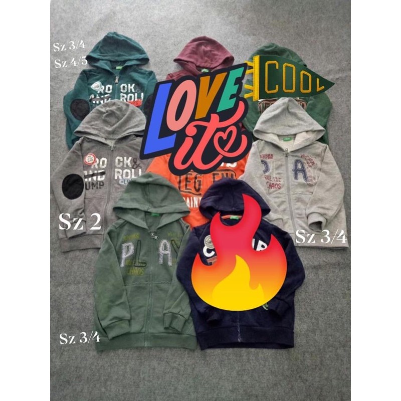 Áo khoác da cá liền nón Benetton Cambo xk