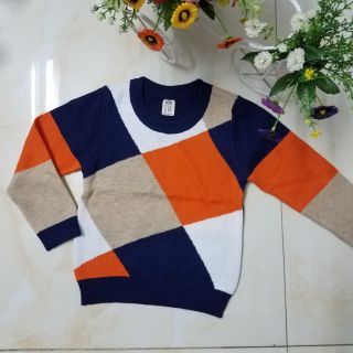 Áo len hình quả trám cho bé trai