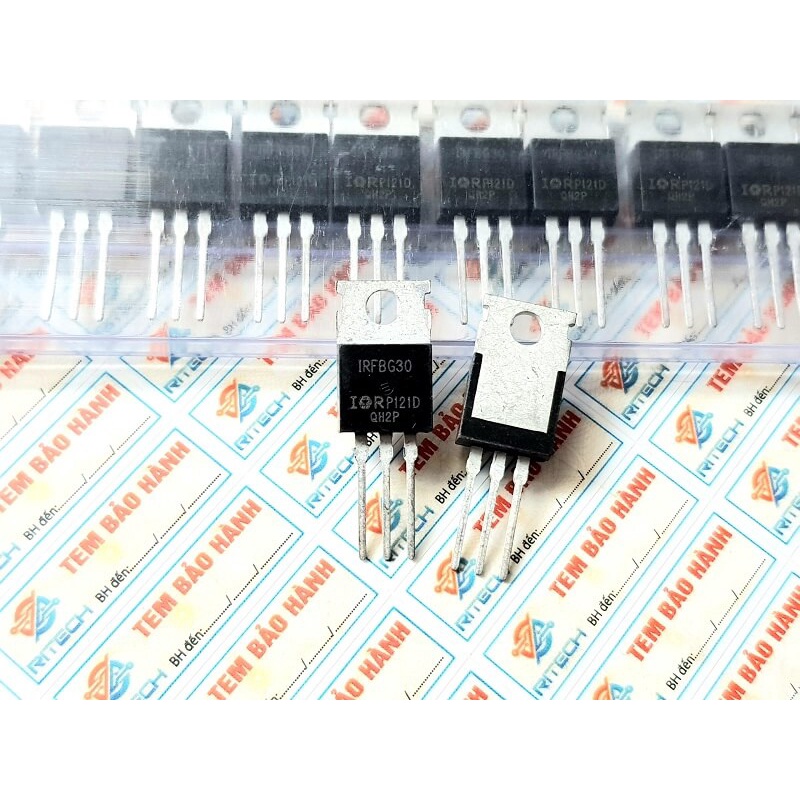 [Combo 5 chiếc] IRFBG30 Mosfet Kênh-N 1000V/3.1A TO-220AB