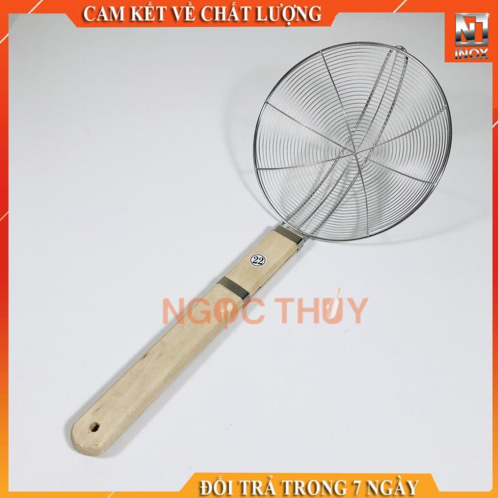 Vợt vòng inox cán gỗ đủ size