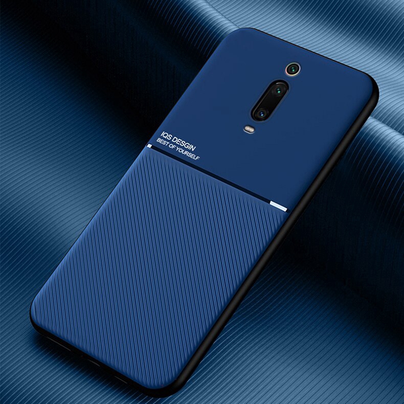 For Xiaomi Mi 9T Pro 9t 9 9se CC9 Lite Casing Shockproof Soft Silicone Skin Back Case【Build In Magnetic Sticker 】Support Car Holder Protective Cover