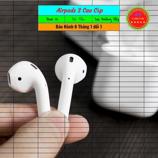 Tainghe Airpods Dùng Được Cho Tất Cả Các Dòng Điện Thoại - Thế Hệ Thứ 2