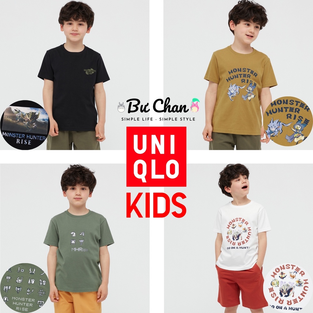 [UNIQLO Nhật Chính Hãng] Áo phông UT Kids Trẻ em Monster Hunter Rise ❤️