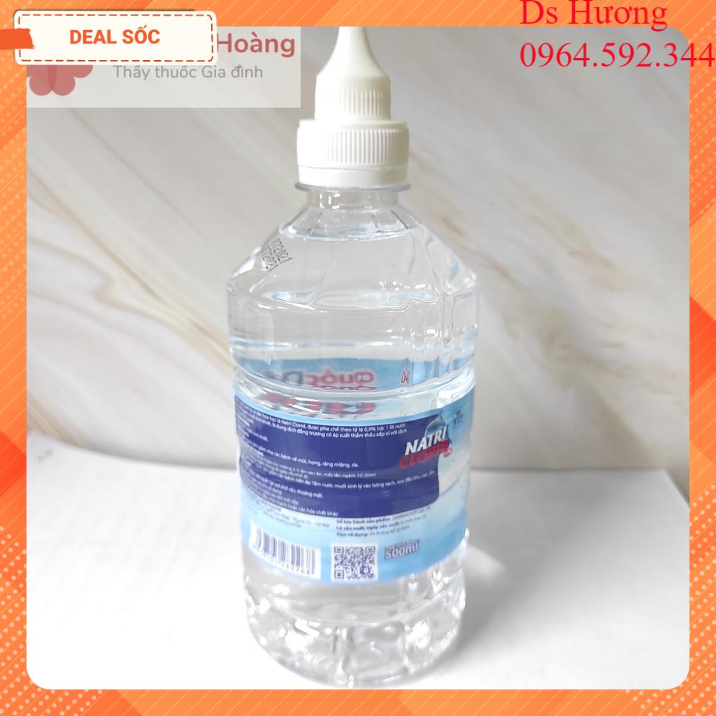 Nước Muối Sinh Lý Quốc Dân Natri Clorid 0.9% Chai 500ml